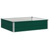 vidaXL Pat de grădină ridicat Verde 100 x 80 x 24 cm