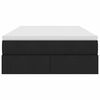 vidaXL Pat cu saltea și spațiu de depozitare Negru 120 x 200 cm