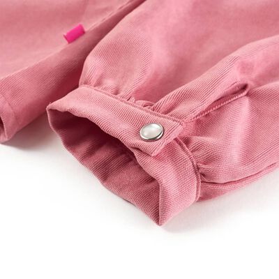 Bluză pentru copii cu mâneci bufante, roze antichizat, 92