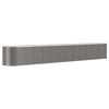 vidaXL Strat &icirc;nălțat grădină gri 512x80x68cm oțel vopsit electrostatic