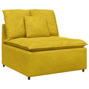 vidaXL Modul central canapea modulară cu perne, galben, 100 cm