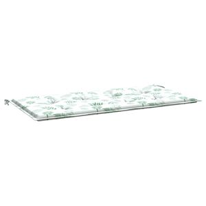 vidaXL Pernă bancă de grădină model frunze, 100x50x3 cm, textil oxford