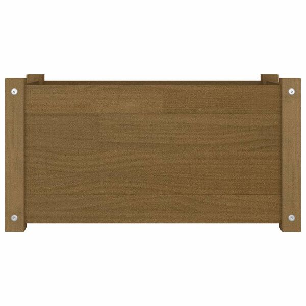 vidaXL Jardiniere grădină 2 buc. maro miere 60x31x31cm lemn masiv pin