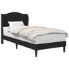 vidaXL Cadru de pat cu headboard Negru 90 x 190 cm Piele artificială