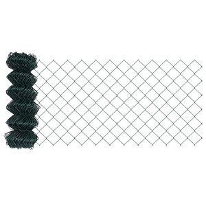 vidaXL Gard cu plasă de s&acirc;rmă 10 x 0,8 m Oțel Verde