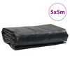 vidaXL Prelată, antracit, 5x5 m, 650 g/m²