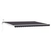 vidaXL Cort electric retractabil Antracit și Alb 5 x 3 m