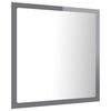 vidaXL Oglindă de baie cu LED, gri extralucios, 40x8,5x37 cm, acril