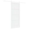 vidaXL Ușă glisantă 83 x 202 cm Lemn masiv de pin Alb
