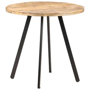 vidaXL Masă de bucătărie, 80 cm, lemn de mango nefinisat