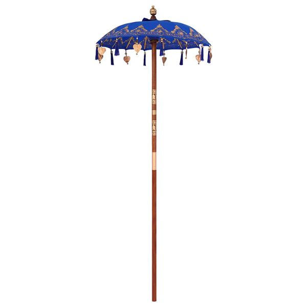 vidaXL Parasol Balinez albastru 95 x 95 x 260 cm