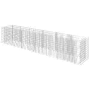 vidaXL Strat &icirc;nălțat gabion, 540 x 90 x 100 cm, oțel galvanizat