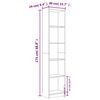 vidaXL Bibliotecă 5 niveluri stejar maro 40x24x175 cm lemn compozit