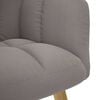 vidaXL Scaun de relaxare cu taburet, gri taupe, textil