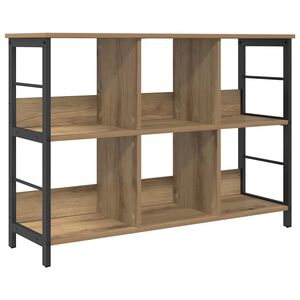 vidaXL Raft pentru cărți 6 niveluri 102 x 32 x 72,5 cm Lemn prelucrat