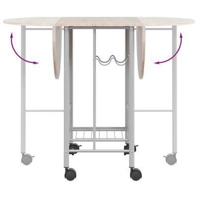 vidaXL Set masă și scaune de bucătărie pliabile din MDF, 5 piese
