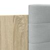 vidaXL Cadru de pat cu tăblie stejar sonoma 135x190 cm lemn prelucrat