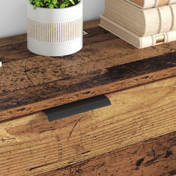 vidaXL Bufet cu sertar 3 pcs Lemn Vechi Lemn compozit