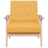 vidaXL Fotoliu, galben, material textil