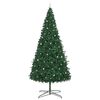 vidaXL Brad de Crăciun cu lumini decorative cu coarde Verde 400 cm PVC