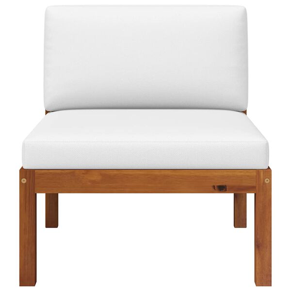 vidaXL Set fotoliu de grădină 2 piese cu perne din lemn de salc&acirc;m și fr&acirc;nghie