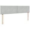 vidaXL Cadru de pat otoman cu saltea Gri deschis 180x200cm catifea