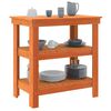 vidaXL Banc de lucru Maroniu cerat 78,5 x 50 x 80 cm Lemn de pin masiv