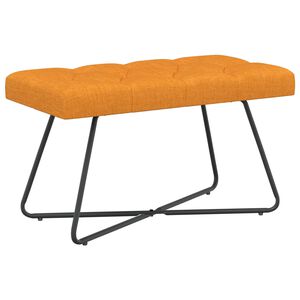 vidaXL Bancă cu butoane capitonate Galben &Icirc;ntunecat 80 x 40 x 46 cm