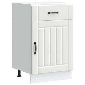 vidaXL Dulap de bază de bucătărie &bdquo;Lucca&rdquo; din lemn prelucrat alb