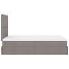 vidaXL Cadru de pat otoman cu saltea Taupe 120x200cm Material