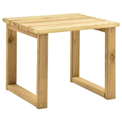 vidaXL Șezlong de grădină cu masă, lemn de pin tratat