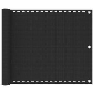 vidaXL Paravan de balcon, antracit, 75 x 500 cm, HDPE