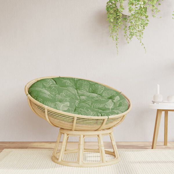 vidaXL Pernă rotundă, model frunze, &Oslash; 100 x 11 cm, țesătură Oxford