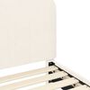 vidaXL Cadru de pat pentru copii cu spătar Crem 80 x 200 cm