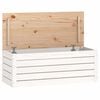 vidaXL Cutie de depozitare, alb, 89x36,5x33 cm, lemn masiv de pin