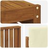 vidaXL Set de canapele de exterior cu pernă 5 pcs Natural și Crem