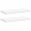 vidaXL Rafturi de perete suspendate, 2 buc., alb, 50x23,5x3,8 cm, MDF