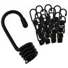 vidaXL C&acirc;rlige 100 buc. Negru 8 mm x 5 cm Oțel