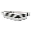 vidaXL Recipiente Gastronorm 4 buc. GN 1/1 65 mm oțel inoxidabil