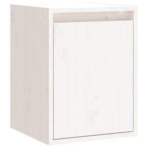 vidaXL Dulap de perete, alb, 30x30x40 cm, lemn masiv de pin
