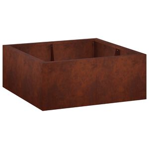 vidaXL Zid de sprijin 4 buc. 100 x 100 x 40 cm Ruginit