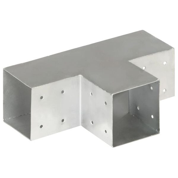 vidaXL Conector de grindă, formă T, 101 x 101 mm, metal galvanizat