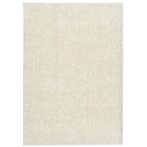 vidaXL Covor ISTAN, cu fire &icirc;nalte, aspect lucios, crem, 120x170 cm