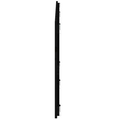 vidaXL Tăblie de pat pentru perete, negru, 159,5x3x60 cm