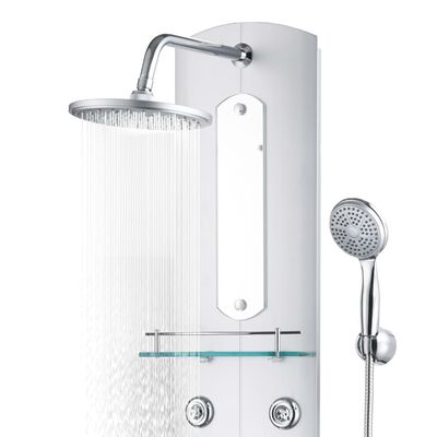 vidaXL Unitate panou de duș, 25 x 43 x 120 cm, argintiu