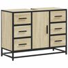 vidaXL Dulap chiuveta de baie, stejar sonoma, 80x33x60cm lemn compozit