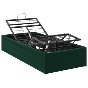 vidaXL Cadru Electric Ajustabil pentru Pat Verde Pădure