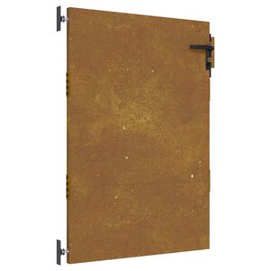 vidaXL Poartă de grădină 85x125 cm, oțel Corten