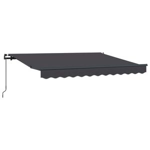 vidaXL Cortina Retractabilă Manual Antracit 250 x 200 cm țesătură