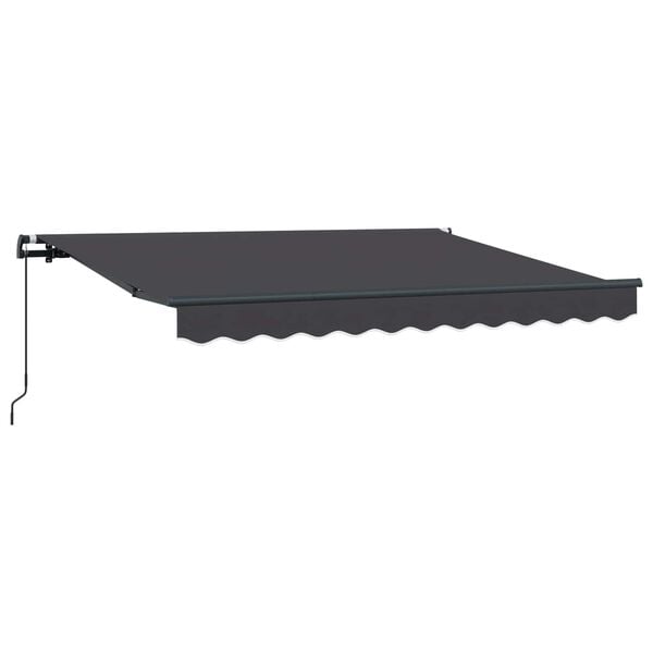 vidaXL Cortina Retractabilă Manual Antracit 250 x 200 cm țesătură